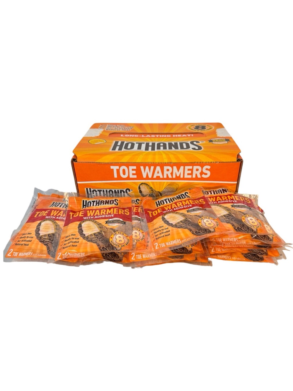 Hot hands TOE FOOT WARMERS 20 Packages 2 Warmers Per Package